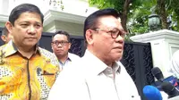 Dewan Pengarah Tim Kampanye Nasional Jokowi-Ma'ruf, Agung Laksono. (Liputan6.com/Putu Merta Surya Putra)