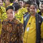 Hasil rapimnas itu menetapkan bahwa Partai Golkar mengusung Prabowo Subianto dan Gibran sebagai pasangan calon presiden dan calon wakil presiden (capres-cawapres). (Liputan6.com/Angga Yuniar)