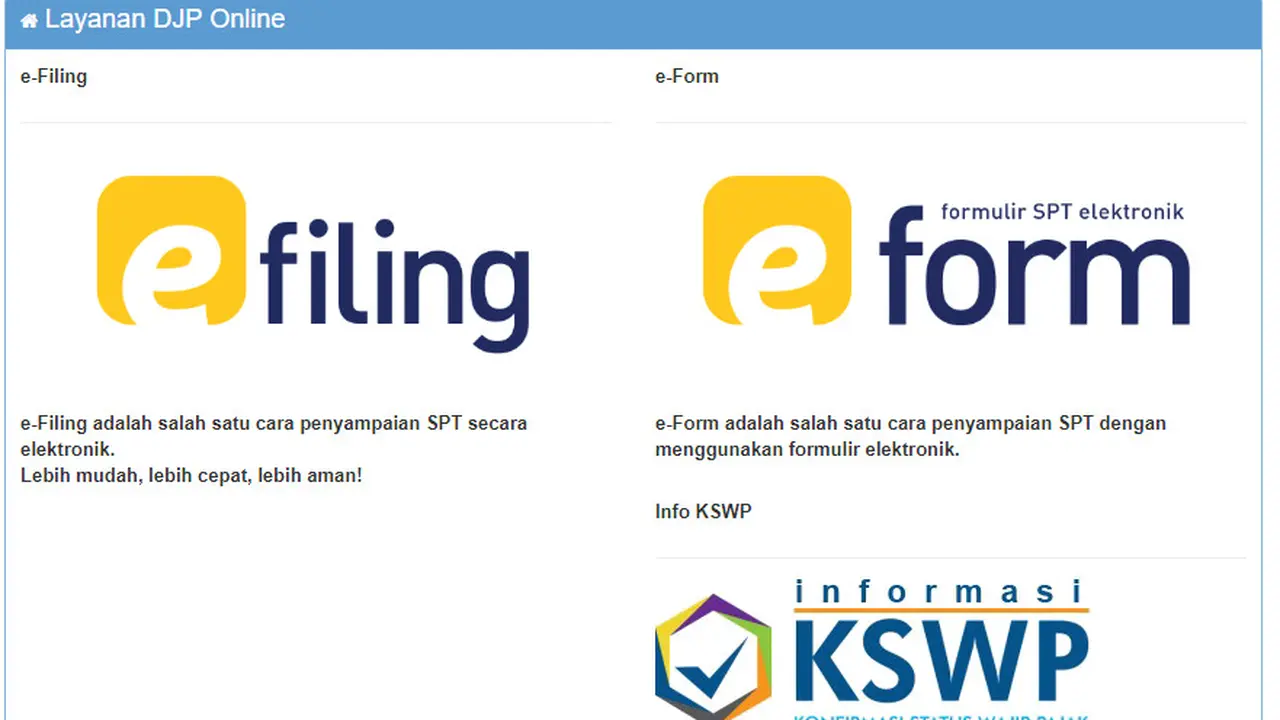 Situs Pajak Online. Dok Liputan6.com