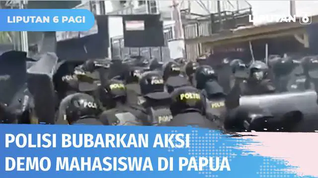 Ratusan personel anggota Kepolisian dikerahkan untuk membubarkan ratusan mahasiswa di Papua. Rencananya mahasiswa akan berunjuk rasa menolak pembentukan daerah otonom baru Papua. Namun karena tak ada pemberitahuan, polisi langsung membubarkan.