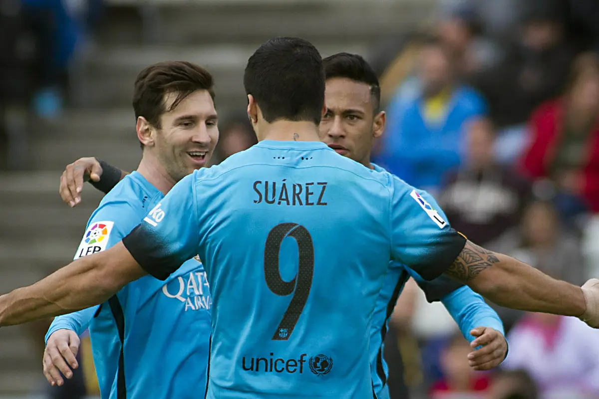 Lionel Messi, Luis Suarez, dan Neymar