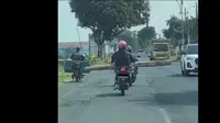 Hati-Hati Jika Bertemu Pengendara Seperti Ini, Motor Lebarnya Seperti Bus