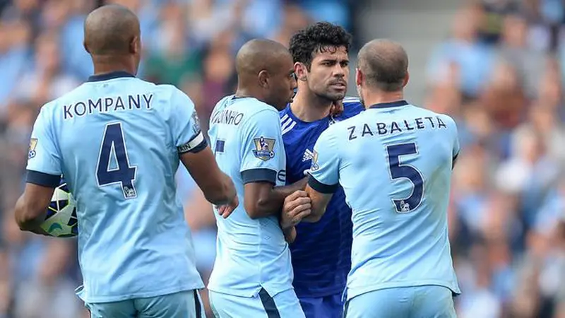 Bek ManCity: Diego Costa Harusnya Diusir Wasit!