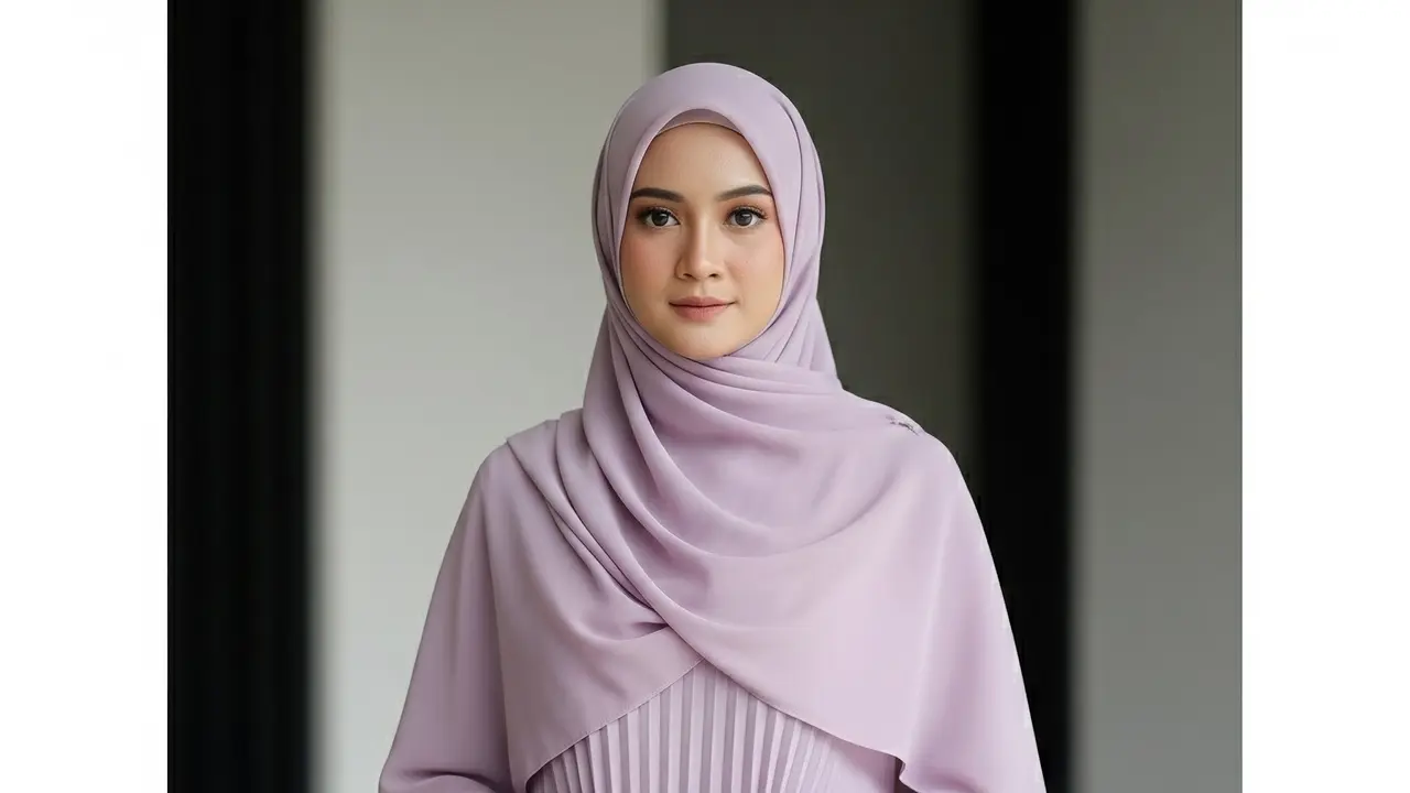Model Gamis Minimalis untuk Pengajian (Image by Gemini AI)