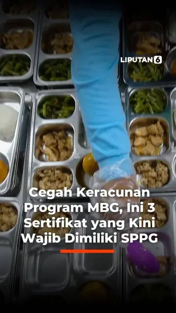 Cegah Keracunan Program MBG, Ini 3 Sertifikat yang Kini Wajib Dimiliki SPPG