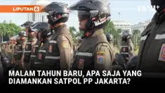 Ribuan petugas Satuan Polisi Pamong Praja (Satpol PP) DKI Jakarta menggelar apel pasukan pengamanan malam Tahun Baru 2026, Selasa pagi.