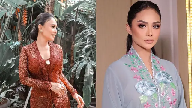 6 Beda Gaya Yuni Shara dan Krisdayanti di Acara Tedak Siten Keponakannya, Tampil Berkebaya