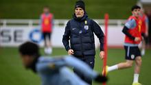 Pelatih kepala Timnas Inggris, Thomas Tuchel menerapkan strategi aneh untuk dua laga FIFA Matchday menjelang Piala Dunia 2026. (AFP/Paul Ellis)