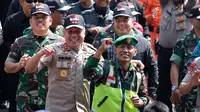Polri-TNI Latihan Bersama untuk Pengamanan Pemilu 2019 di Cimahi