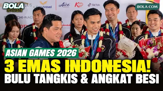 Momen Kepulangan Tim Indonesia dari Asian Games 2026, Bawa 3 Emas dari Bulu Tangkis & Angkat Besi