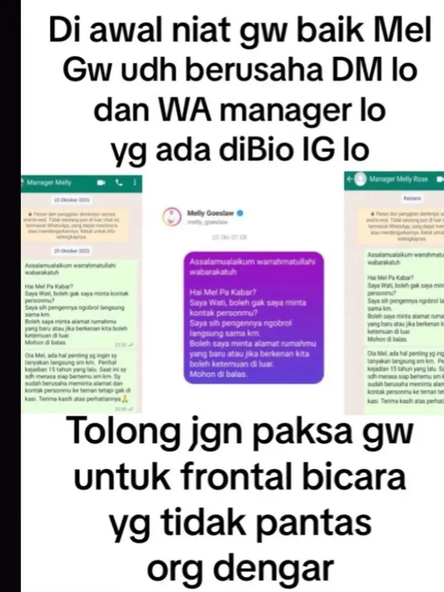 Isu Perselingkuhan Melly Goeslaw 15 Tahun Lalu Kembali Viral, Ini 10 Potret Kronologinya