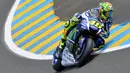 Valentino Rossi, menjadi yang tercepat di MotoGP Prancis pada tahun 2008. (AFP/Jean-Francois Monier)