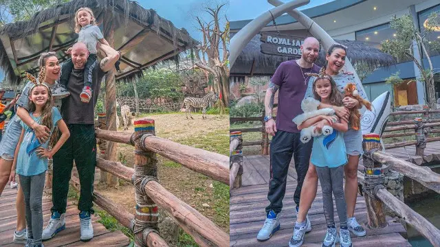 Melaney Ricardo bersama keluarga tercinta.