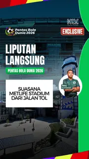 Suasana Metlife Stadium, New Jersey, AS, Dilihat Dari Jalan Tol