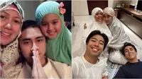 Momen keluarga seleb Tarawih bersama di rumah. (sumber: Instagram/vennamelindareal) (Sumber: Instagram/vidialdiano)