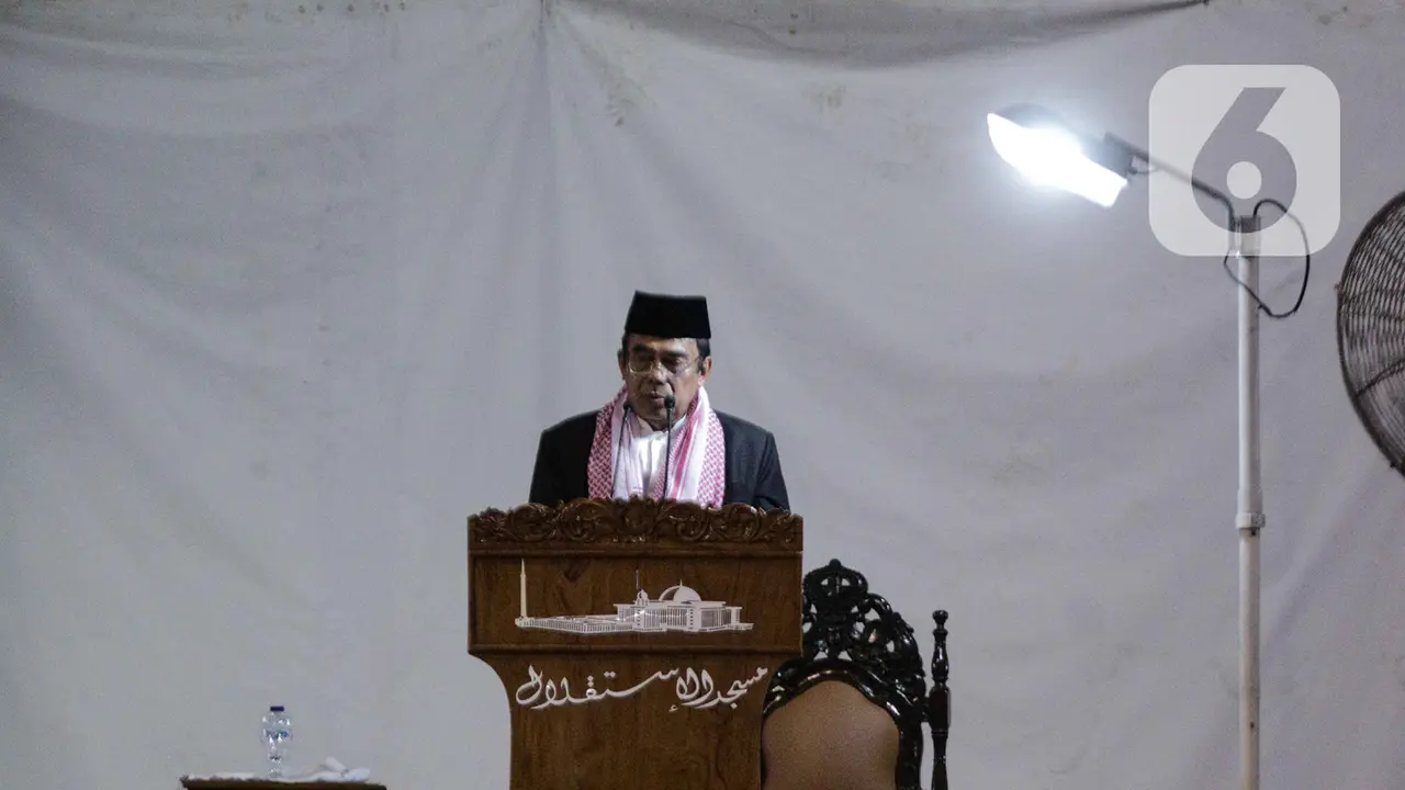 Menteri Agama Fachrul Razi Berikan Ceramah Jumat di Masjid Istiqlal