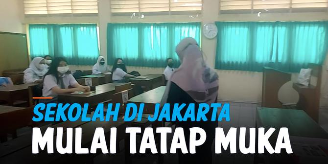 VIDEO: Suasana Hari Pertama Sekolah Tatap Muka di Jakarta