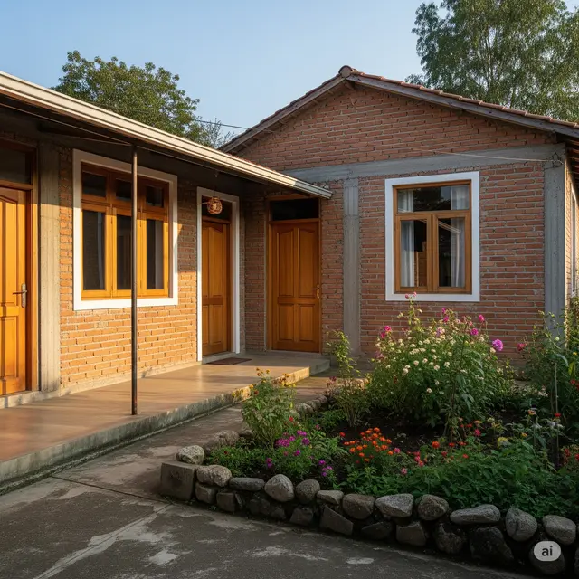 Rumah Sederhana Unik di Desa.