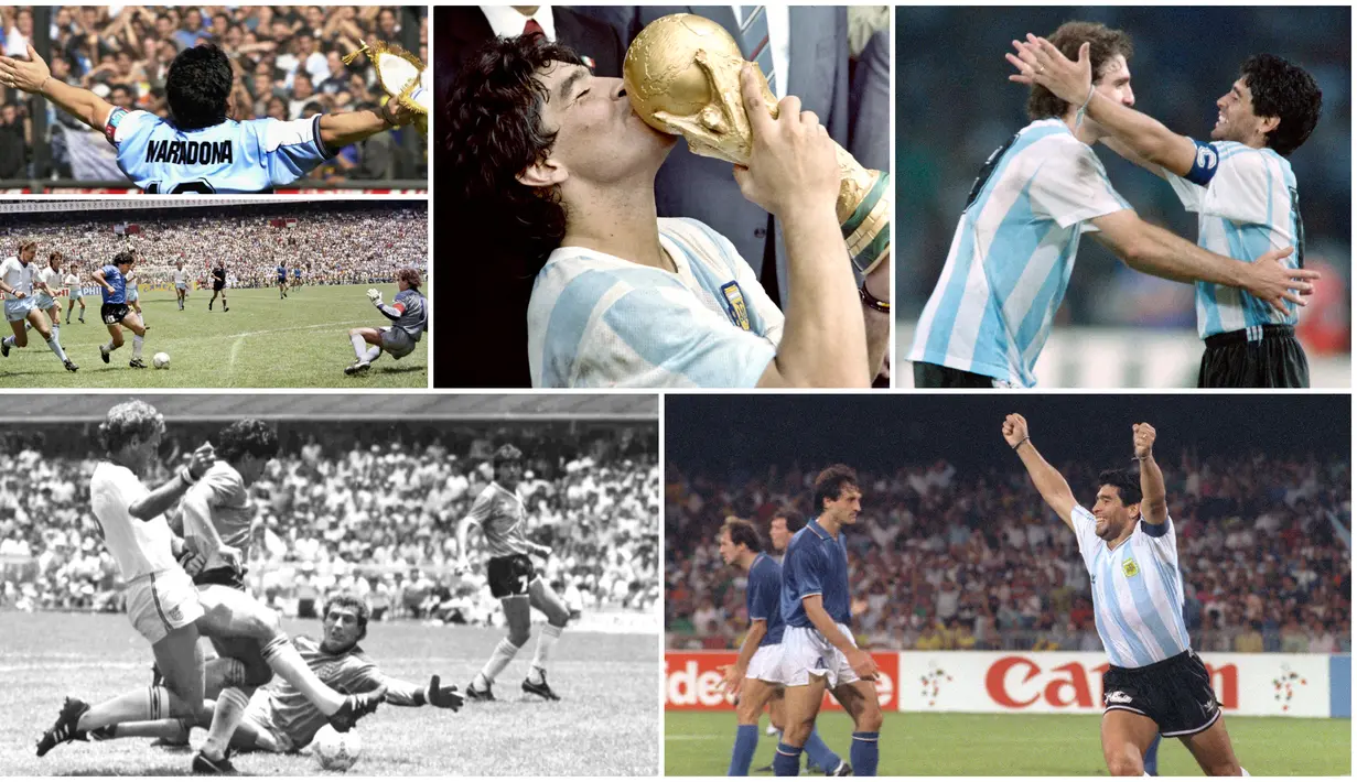 Penampilan Diego Maradona di lapangan selalu dinantikan dan mampu membuat decak kagum para pecinta sepak bola di seluruh penjuru dunia. Berikut potret aksi-aksi sang legenda saat membela timnas Argentina.