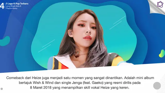 [Bintang] 5 Lagu K-Pop Terbaru yang Wajib Ada di Playlist Kamu
