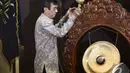 Menteri Hukum dan Hak Asasi Manusia Yasonna H Laoly membuka Konvensi Nasional Kebangkitan Hak Kekayaan Intelektual dan Ekonomi Kreatif, Jakarta, Selasa (25/11/2014). (Liputan6.com/Faizal Fanani)