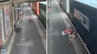 Orang Tua Lalai, Kereta Bayi Hancur Dilindas Kereta Api