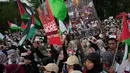 Saat ini, menurut otoritas kesehatan setempat, lebih dari 67.000 warga Palestina tewas akibat serangan Israel di Gaza sejak Oktober 2023 silam. (AP Photo/Achmad Ibrahim)