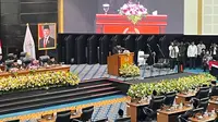 Tangis Rano Karno Pecah di Paripurna HUT Jakarta (Winda Nelfira/Liputan6.com)