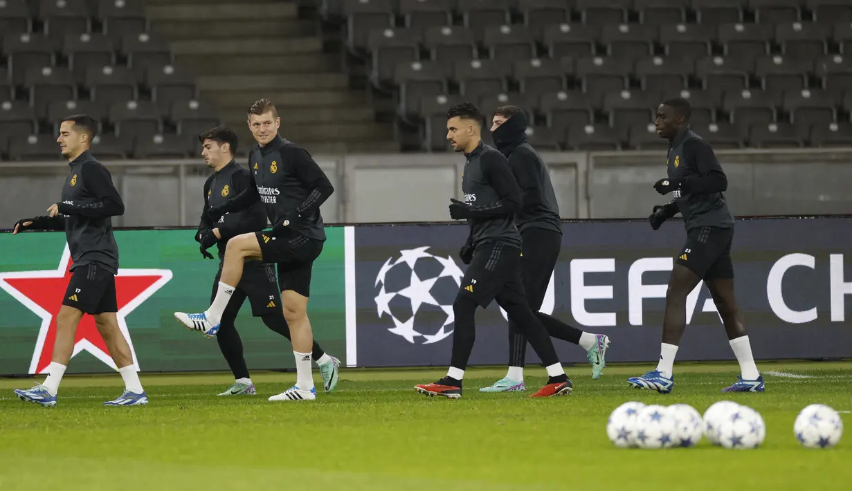 Selain itu, Los Blancos telah memastikan tempat di babak 16 besar Liga Champions Eropa sejak pekan keempat Grup C. (Odd ANDERSEN / AFP)