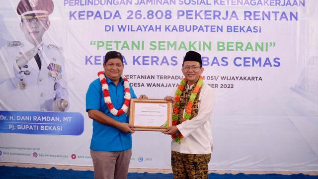 BPJS Ketenagakerjaan Bersama Pemkab Bekasi Berikan Perlindungan kepada 26.808 Petani