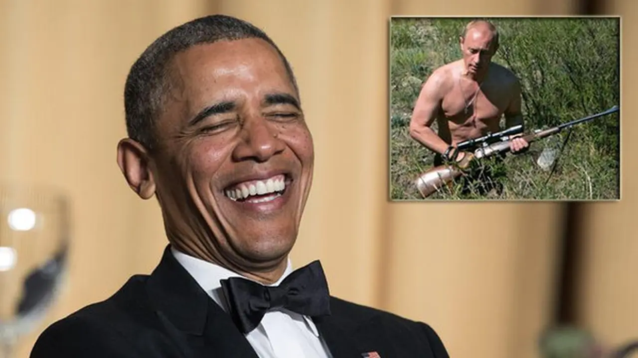Obama Ejek Telanjang Dada Putin 