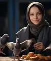 Ilustrasi Gamis dengan Rompi Rajut (Credit: Freepik)