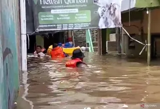 Kebon Pala Banjir Lagi (AntaraNews)