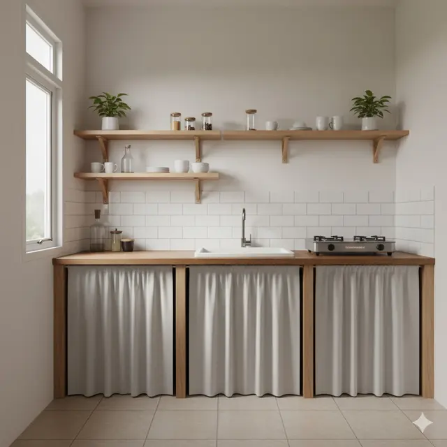 Dapur Rumah Kecil 2x2 Meter Gaya Japandi