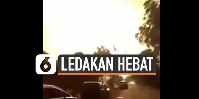 VIDEO: Warga Histeris Takbir, Kilang Minyak Pertamina Balongan Meledak Hebat