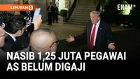 Trump Sebut Shutdown Pemerintahan AS "Hampir Berakhir"