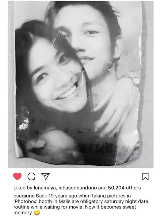 Foto yang diunggah pemeran film Kita Nikah Yuk itu disukai warganet. Foto yang sama juga diunggah oleh sang istri, Tikam. Terharu dengan unggahan sang suami. (Instagram/titi_kamall)