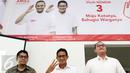 Cawagub DKI Jakarta, Sandiaga Uno (tengah) jelang memaparkan rekapitulasi penerimaan dan pengeluaran dana kampanye di Jakarta, Kamis (8/12). Sandi memaparkan hasil rekapitulasi anggaran hingga 30 November 2016. (Liputan6.com/Helmi Fithriansyah)