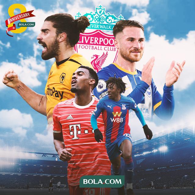 Ilustrasi - Alexis Mac Allister, Ruben Neves, Eberechi Eze, Ryan Gravenberch