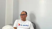 Direktur Teknologi XL Axiata I Gede Darmayusa saat ditemui di Tanjung Pakis, Karawang, Jawa Barat, usai menyambut kabel laut Echo yang merupakan hasil kolaborasi XL Axiata dengan Meta dan Google. (Liputan6.com/ Agustin Setyo Wardani)