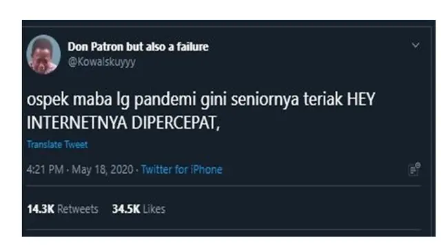Kocak, 7 Cuitan Ospek Online Mahasiswa Ini Bikin Geleng Kepala