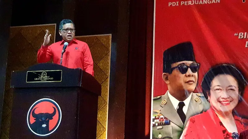 Sekjen PDIP Hasto Kristiyanto di Semarang, Jawa Tengah, Selasa (19/11/2019).