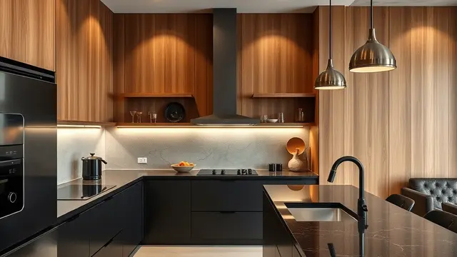 Inspirasi Dapur Minimalis Warna Hitam