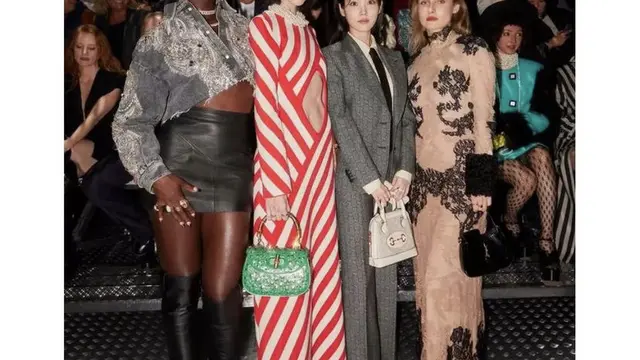 Gaya Berkelas Girl Boss IU di Milan Fashion Week, (@davikah)