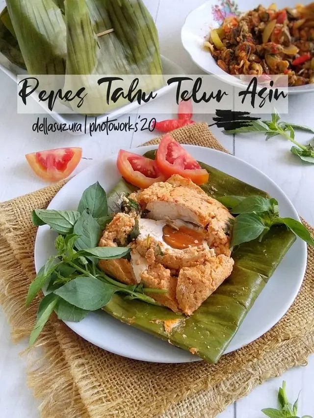 ilustrasi resep olahan telur asin/Instagram: @dellasuzura