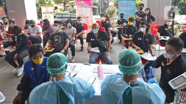 Atlet Nasional Jalani Vaksinasi COVID-19 Dosis Kedua