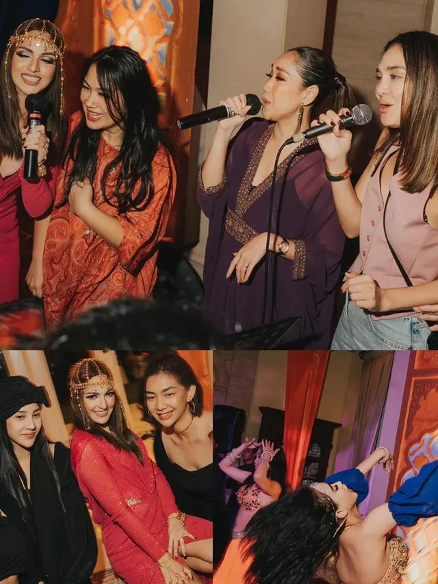 Nia Ramadhani dalam acara Arabian Night (Instagram/ramadhaniabakrie)