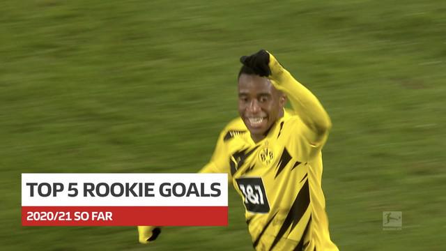 Berita video 5 gol terbaik dari pemain rookie di Bundesliga 2020/2021, termasuk torehan wonderkid Borussia Dortmund, Youssoufa Moukoko.