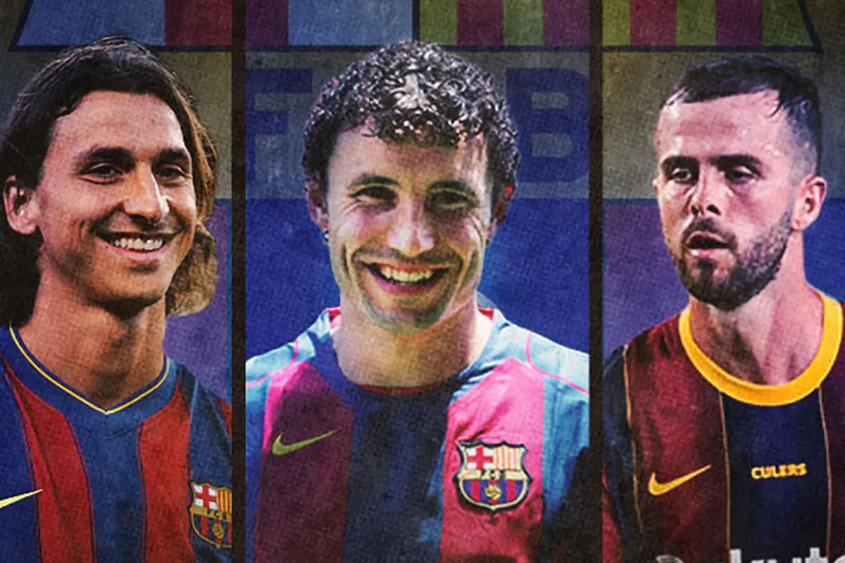 Barcelona - Zlatan Ibrahimovic, Mark Van Bommel, Miralem Pjanic