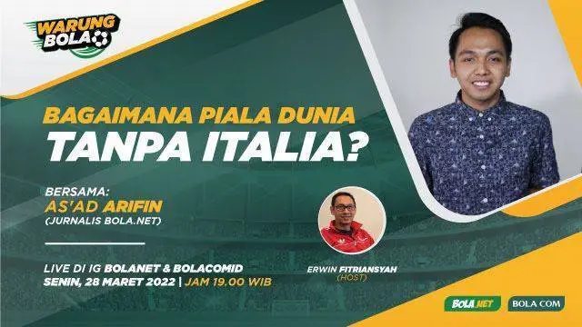 VIDEO Warung Bola: Bagaimana Piala Dunia Tanpa Italia?